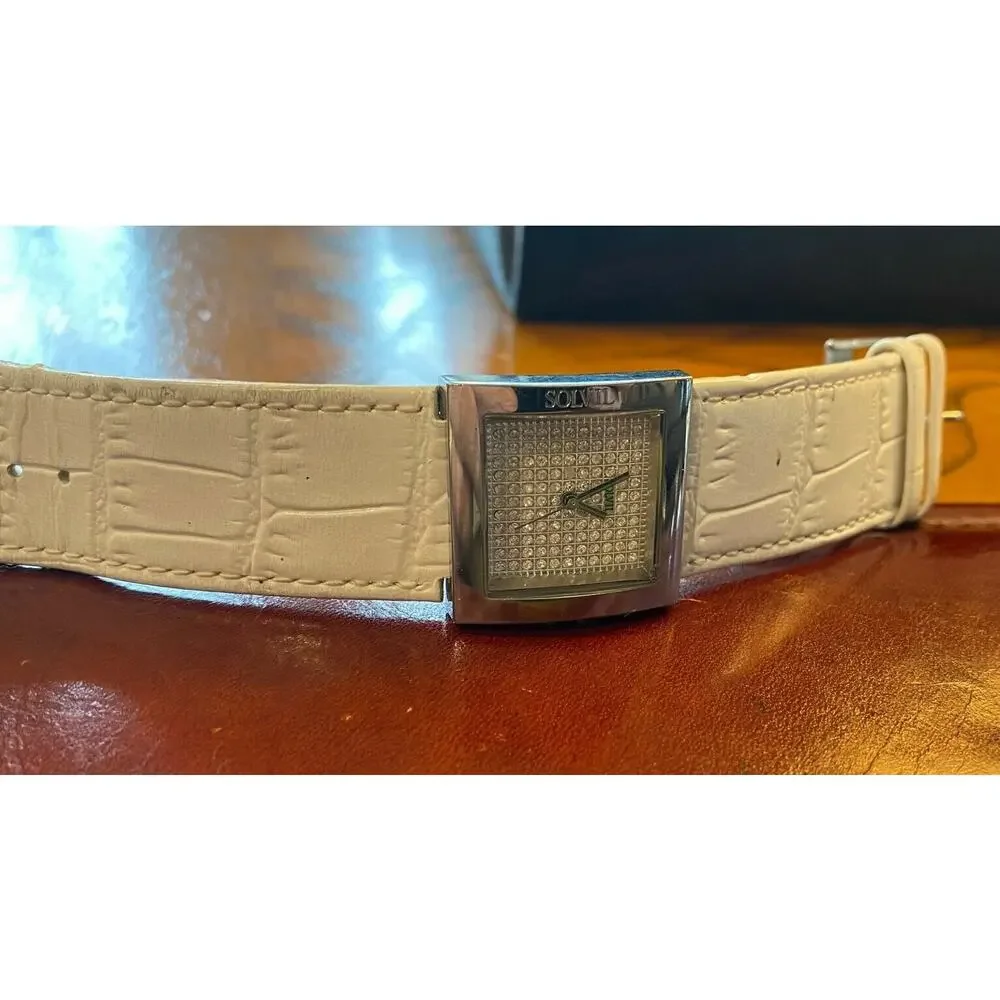 Women's 27mm Silver Tone Solvil Watch, 48-0060-005